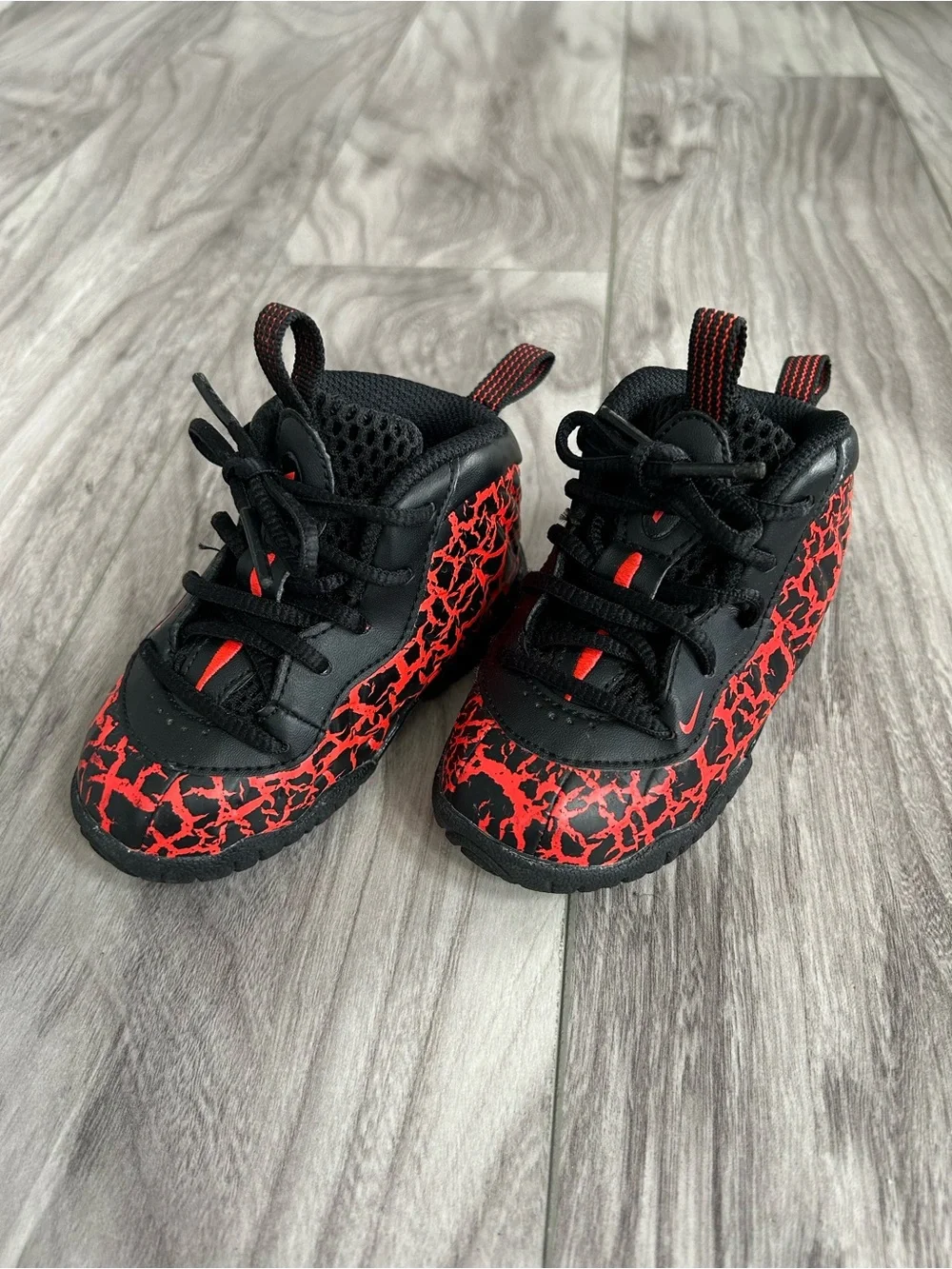 Nike Little Posite One TD Cracked Lava
